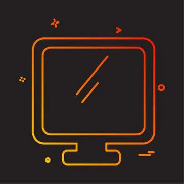Computer icon design vector Illustrazione stock