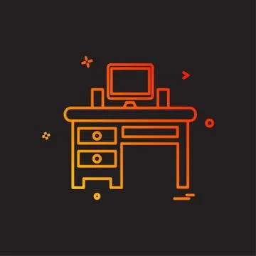 Computer icon design vector Illustrazione stock