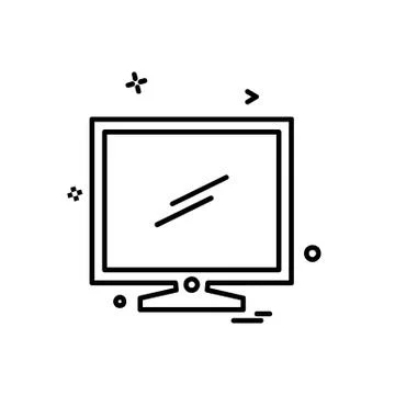 Computer icon design vector Illustrazione stock