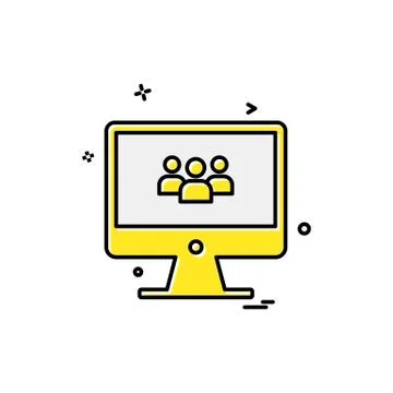 Computer icon design vector Illustrazione stock