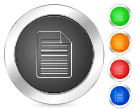 Computer icon document Illustrazione stock