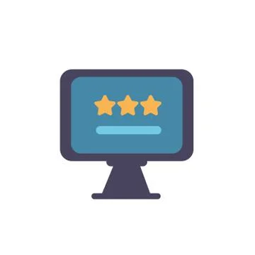 Computer icon flat vector design 스톡 일러스트