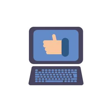 Computer icon flat vector design 스톡 일러스트