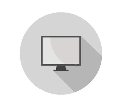 Computer icon illustrated in vector on white background Stock Illustration