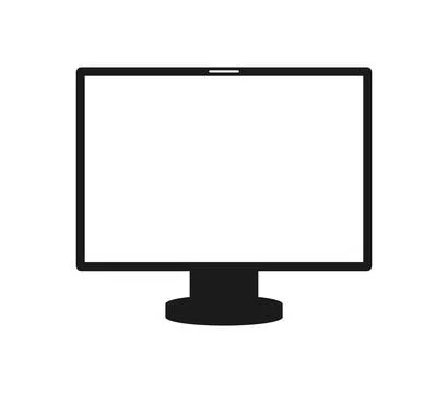 Computer icon illustrated in vector on white background Illustrazione stock