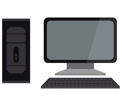 Computer icon illustrated in vector on white background computer icon illu... Stock Photos