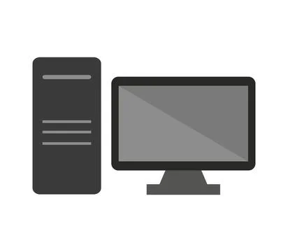 Computer icon illustrated in vector on white background computer icon illu... Stock Photos