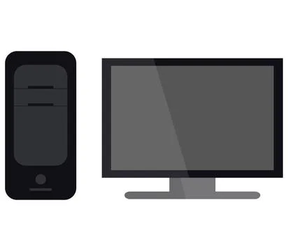 Computer icon illustrated in vector on white background computer icon illu... Stock Photos