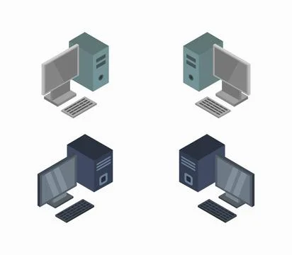 Computer icon illustrated in vector on white background computer icon illu... Stock Photos