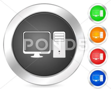 Computer icon Stock Illustration