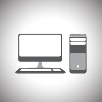Computer icon Illustrazione stock