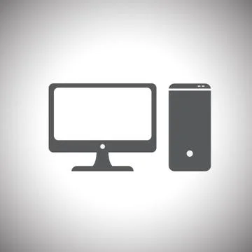 Computer icon Illustrazione stock