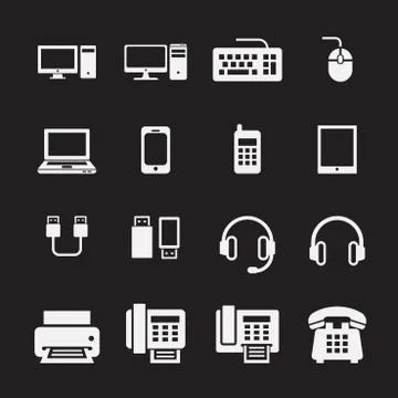 Computer icon Illustrazione stock