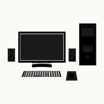 The computer icon Stock Illustration