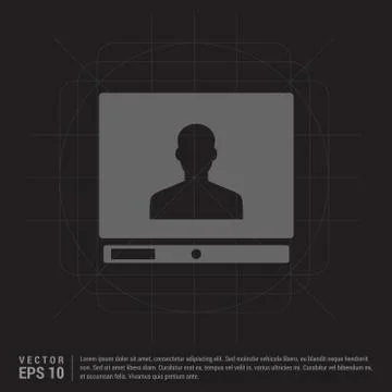 Computer Icon Illustrazione stock