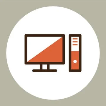 Computer Icon Illustrazione stock