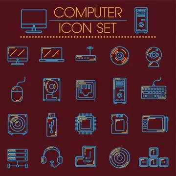 Computer Icon Stock Illustration