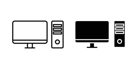 Computer icon Illustration designs pack for Web Stock Illustration