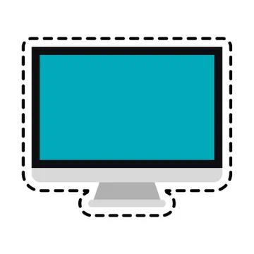 Computer icon image Stock Illustration