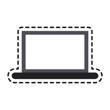 Computer icon image Stock Illustration