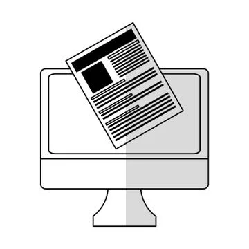 Computer icon image Stock Illustration