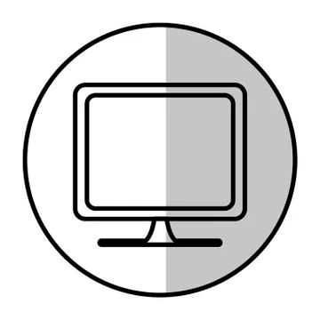 Computer icon image Stock Illustration