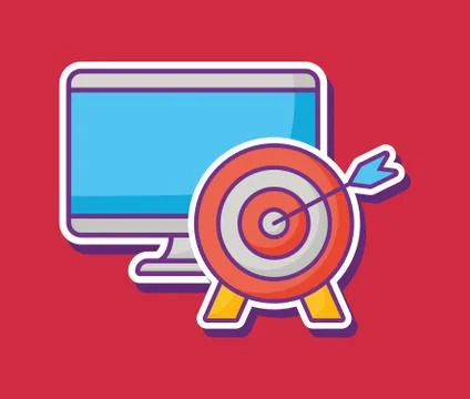 Computer icon image Stock Illustration