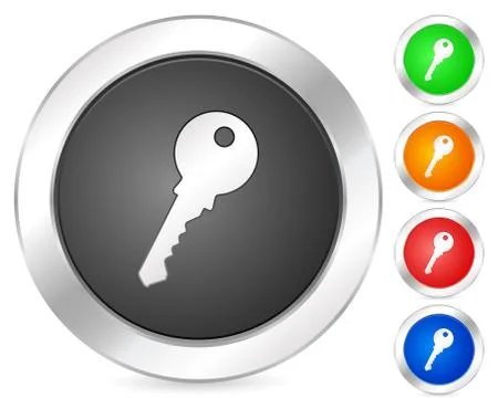 Computer icon key Stock Illustration