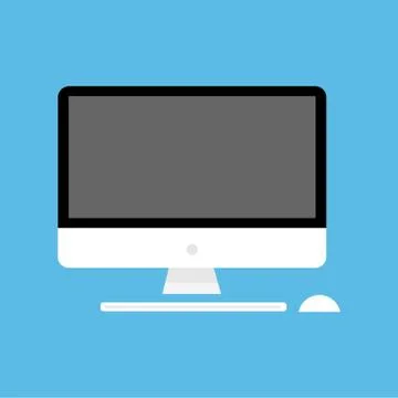 Computer icon keyboard, mouse. Vector illustration eps 10 Stock Illustration
