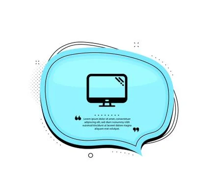 Computer icon. PC component sign. Monitor symbol. Vector Stock-Illustration