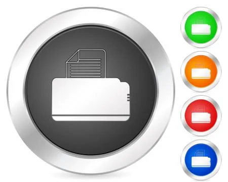 Computer icon printer Stock Illustration
