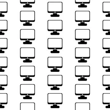 Computer icon seamless pattern 스톡 일러스트