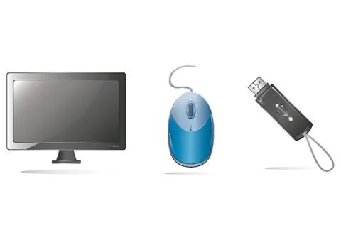 Computer Icon Set Stock Illustration