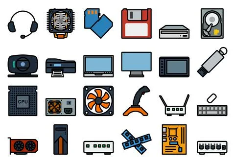 Computer Icon Set イラスト素材
