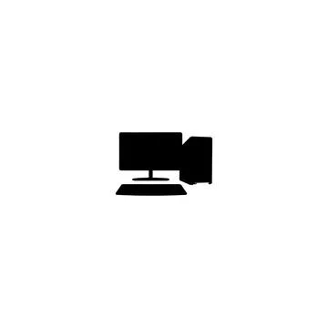 Computer icon. Simple style antivirus software big sale poster background s.. Stock Illustration