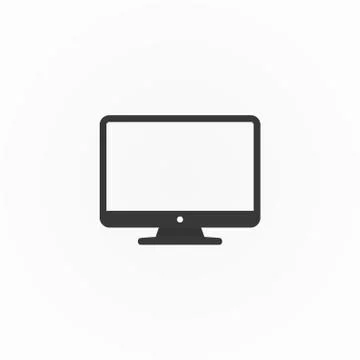 Computer icon. ?solated vector illustration on white background Stock Illustration