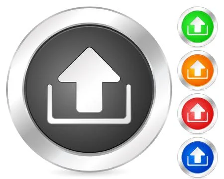 Computer icon upload Stock Illustration