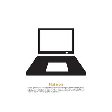 Computer icon, vector best flat icon. Stock Illustration