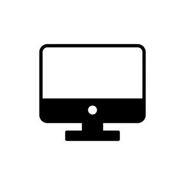 Computer icon vector. computer monitor sign and symbol イラスト素材