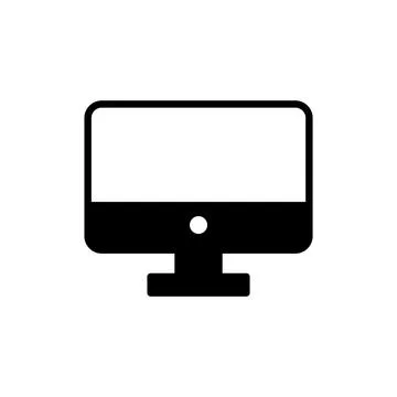 Computer icon vector. computer monitor sign and symbol Stock Illustration