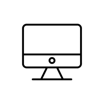 Computer icon vector. computer monitor sign and symbol イラスト素材