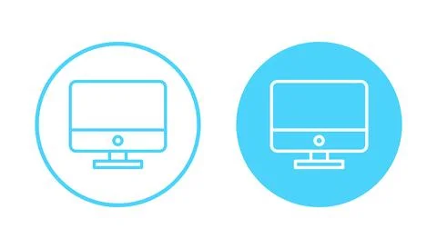 Computer icon vector. computer monitor sign and symbol イラスト素材