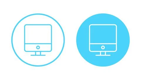 Computer icon vector. computer monitor sign and symbol イラスト素材