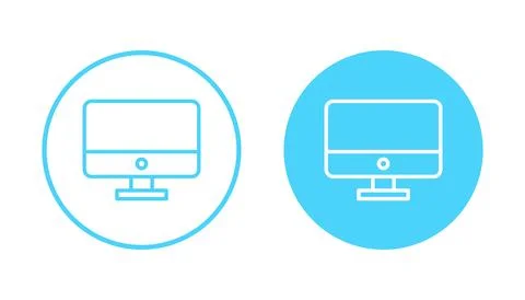 Computer icon vector. computer monitor sign and symbol イラスト素材