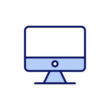 Computer icon vector. computer monitor sign and symbol 스톡 일러스트