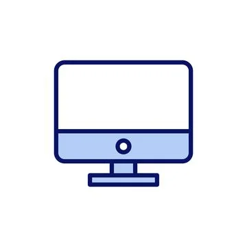 Computer icon vector. computer monitor sign and symbol 스톡 일러스트