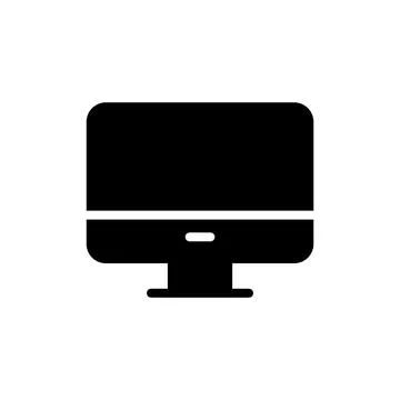 Computer icon vector illustration. computer monitor sign and symbol Illustrazione stock
