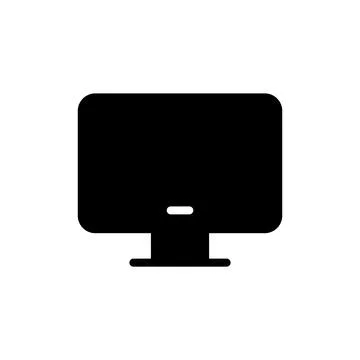 Computer icon vector illustration. computer monitor sign and symbol Illustrazione stock