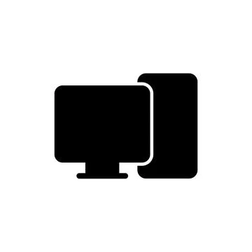 Computer icon vector illustration. computer monitor sign and symbol イラスト素材