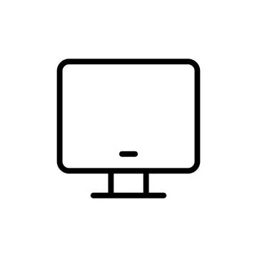 Computer icon vector illustration. computer monitor sign and symbol Illustrazione stock